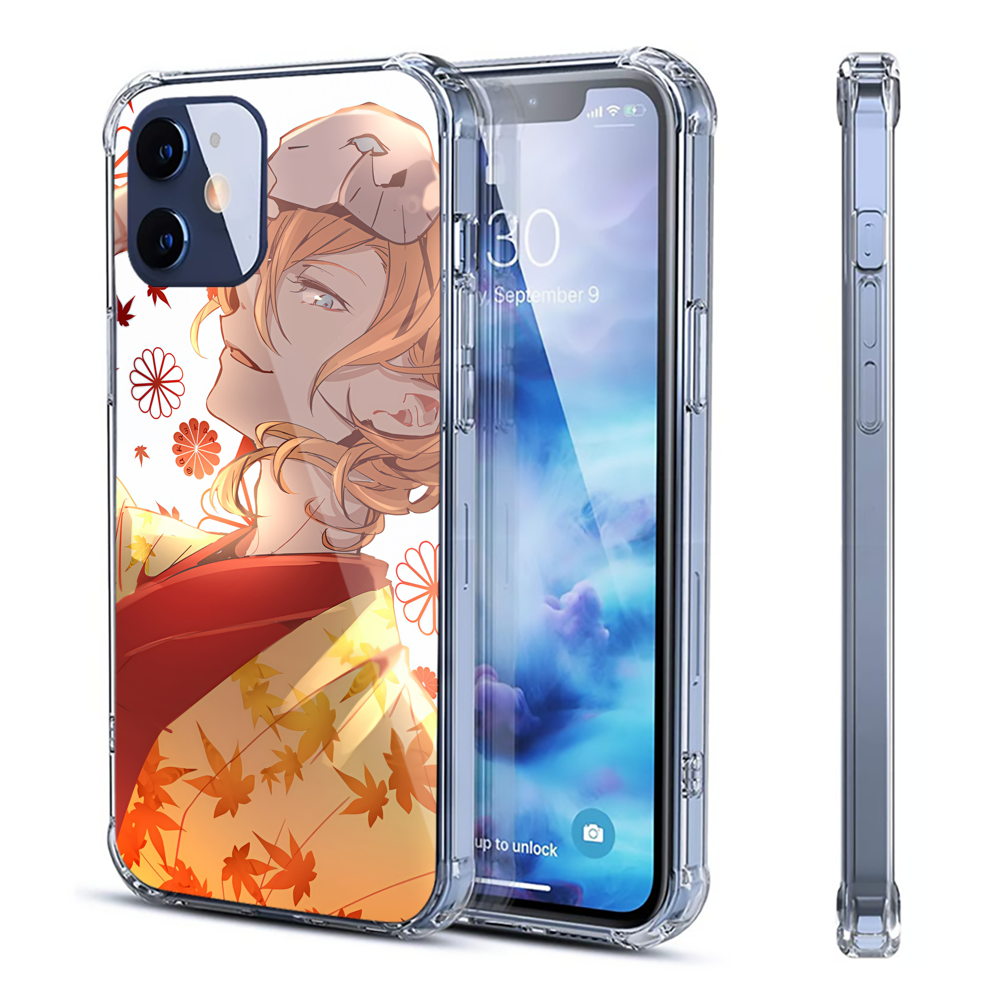 （画像用） 文豪ストレイドッグス Bungo Stray Dogs 【iPhone 12シリーズ対応】透明スマホケース（クリアソフトケース）